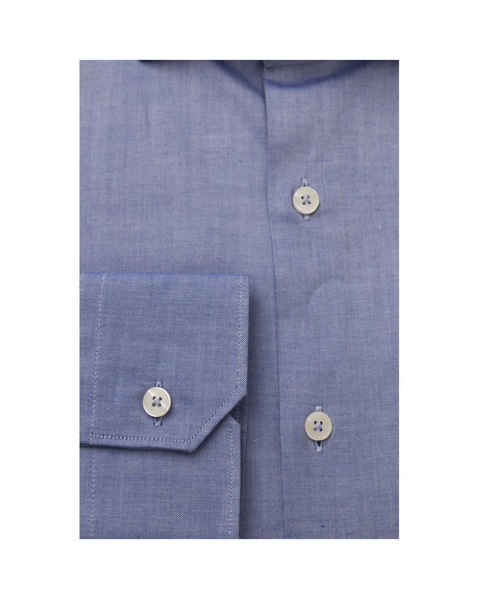 Bagutta Men's Light Blue Cotton Shirt - 2XL