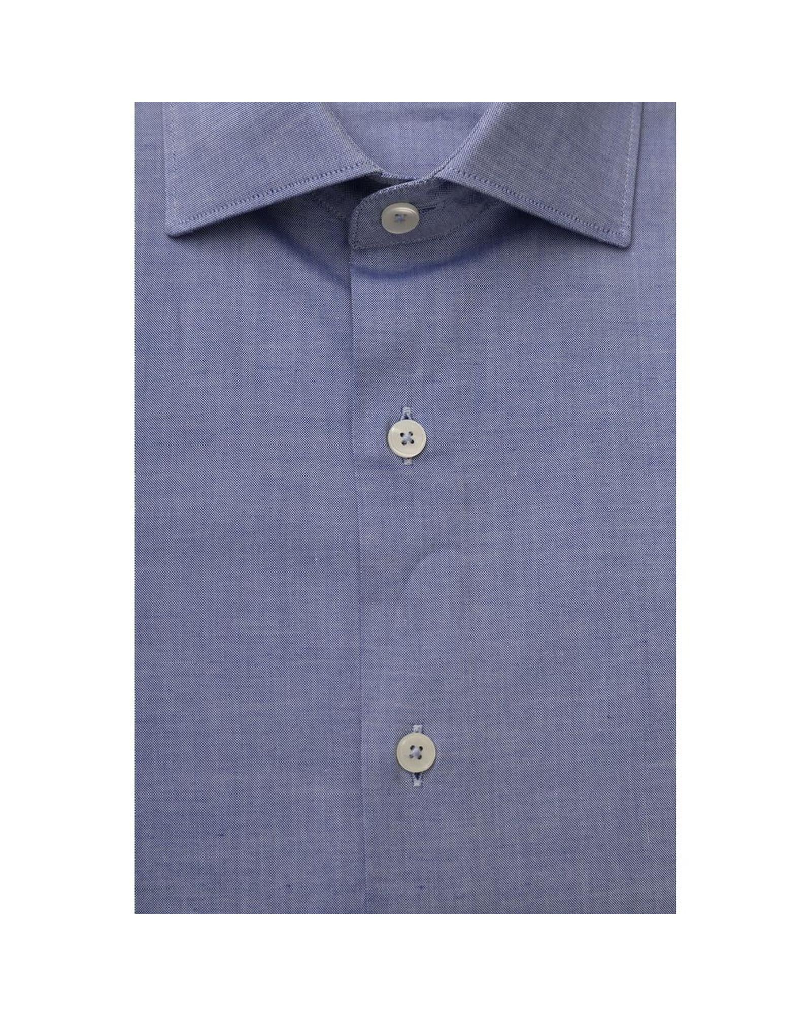 Bagutta Men's Light Blue Cotton Shirt - 2XL
