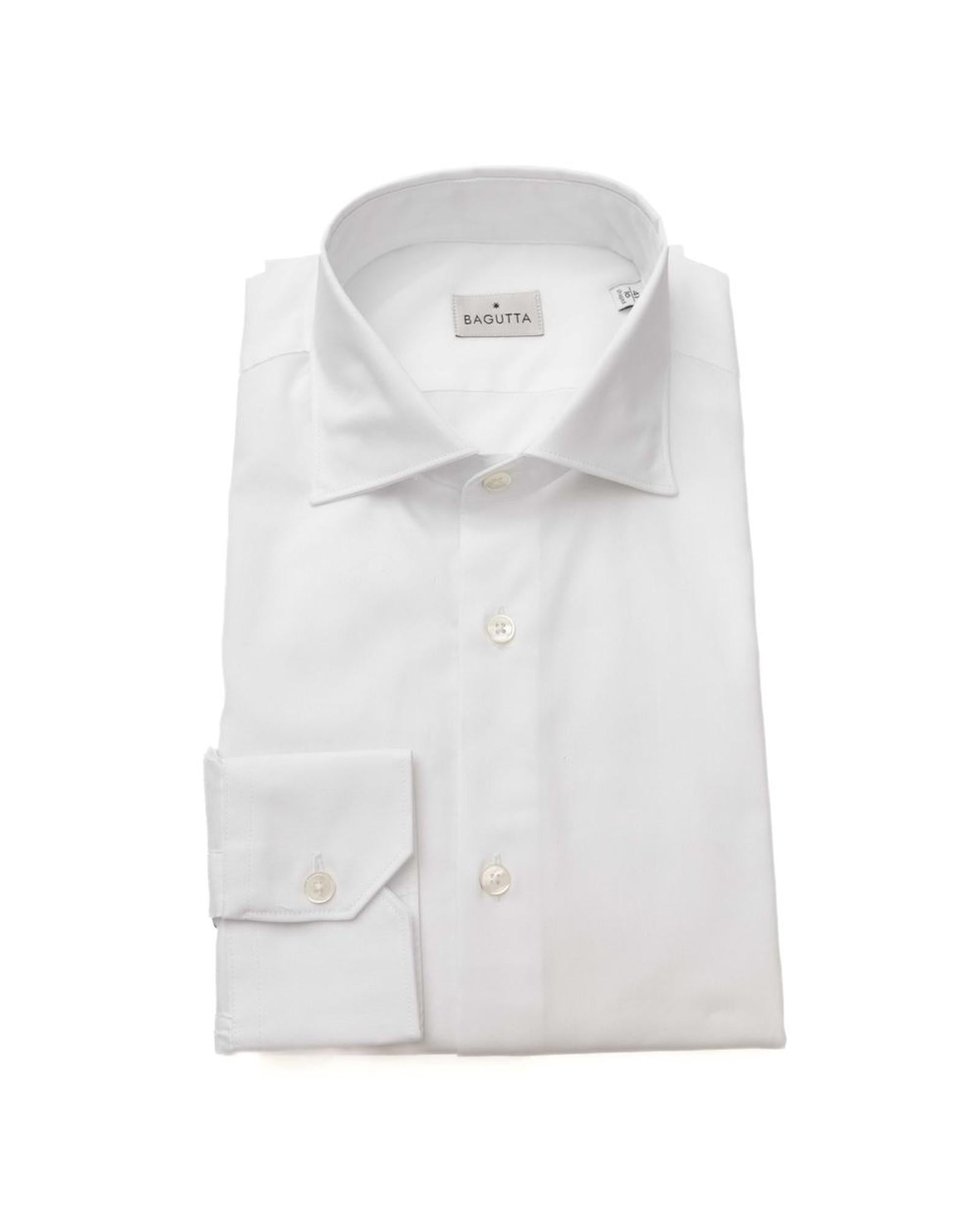 Bagutta Men's White Cotton Shirt - 2XL Main image