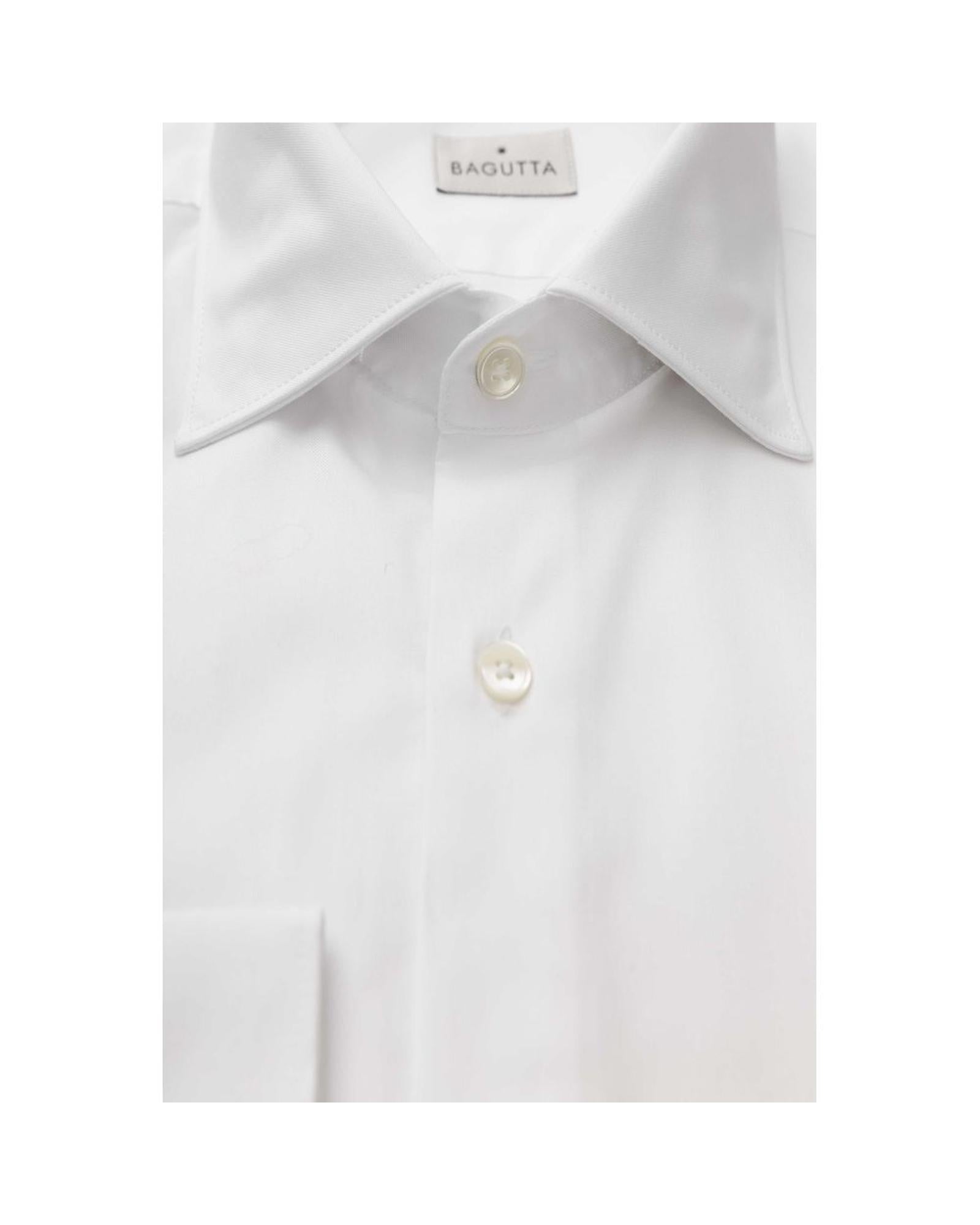Bagutta Men's White Cotton Shirt - 2XL Secondary image