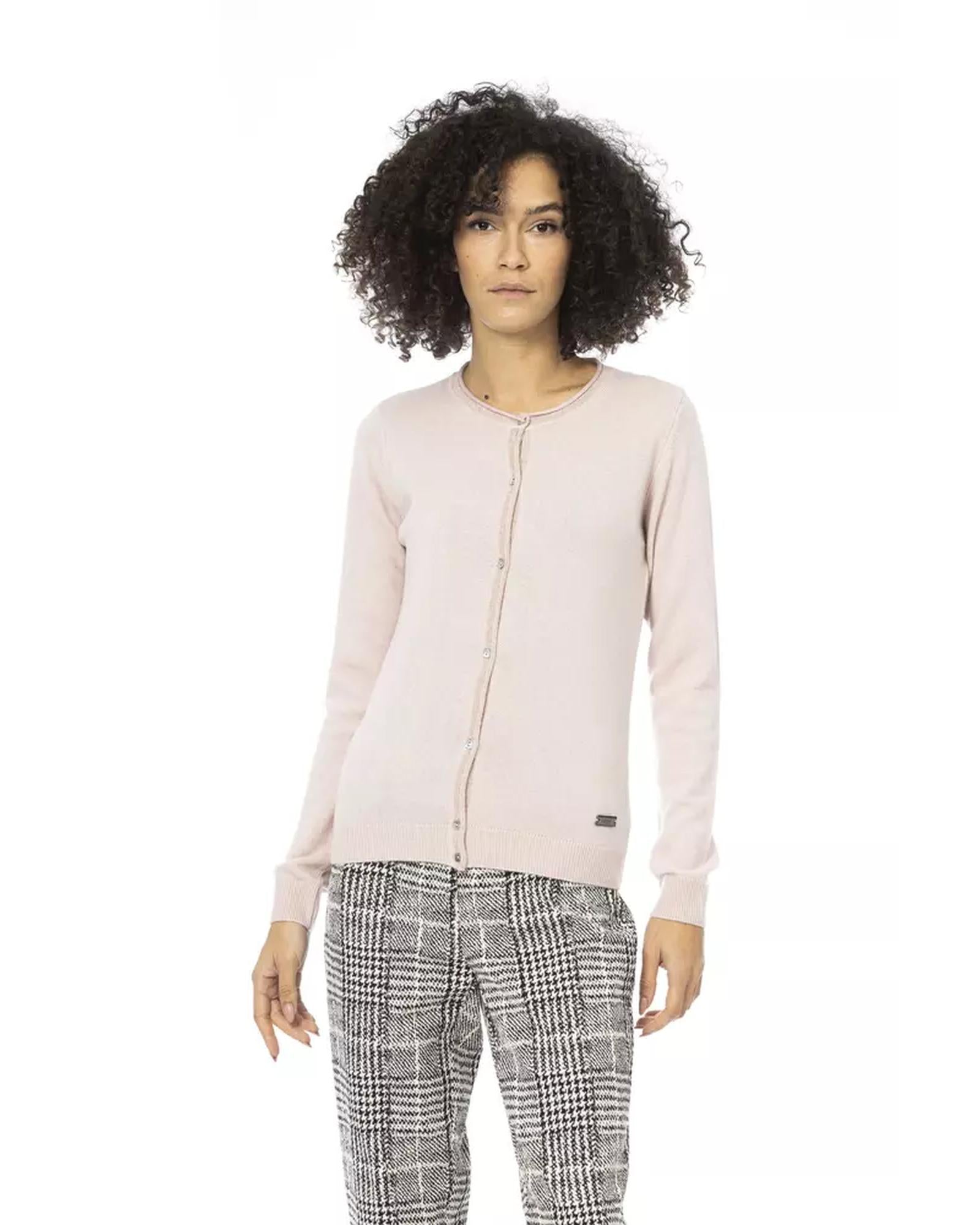 Baldinini Monogram Long Sleeve Shirt - Metal Embellished L Women Main image