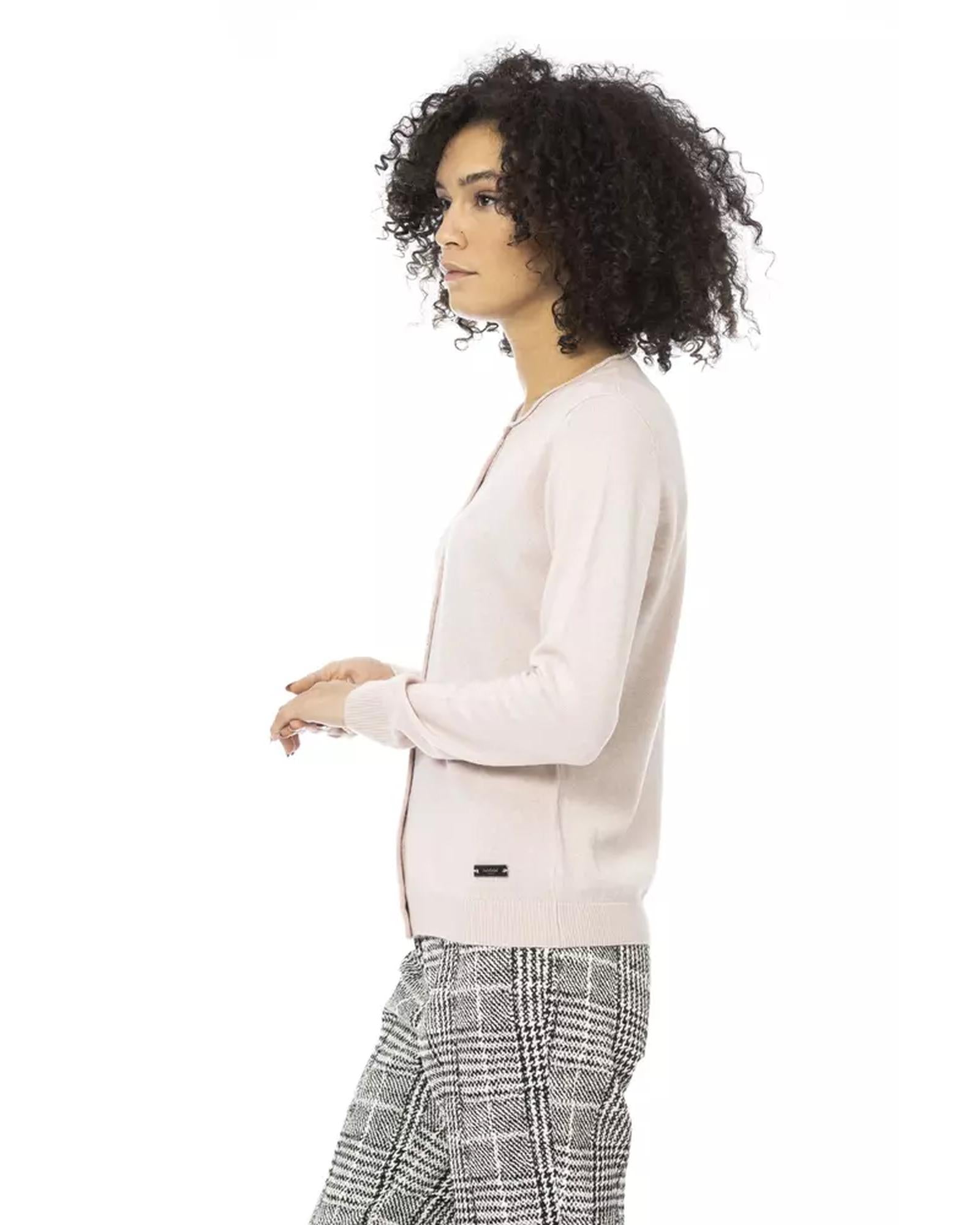 Baldinini Monogram Long Sleeve Shirt - Metal Embellished S Women Secondary image