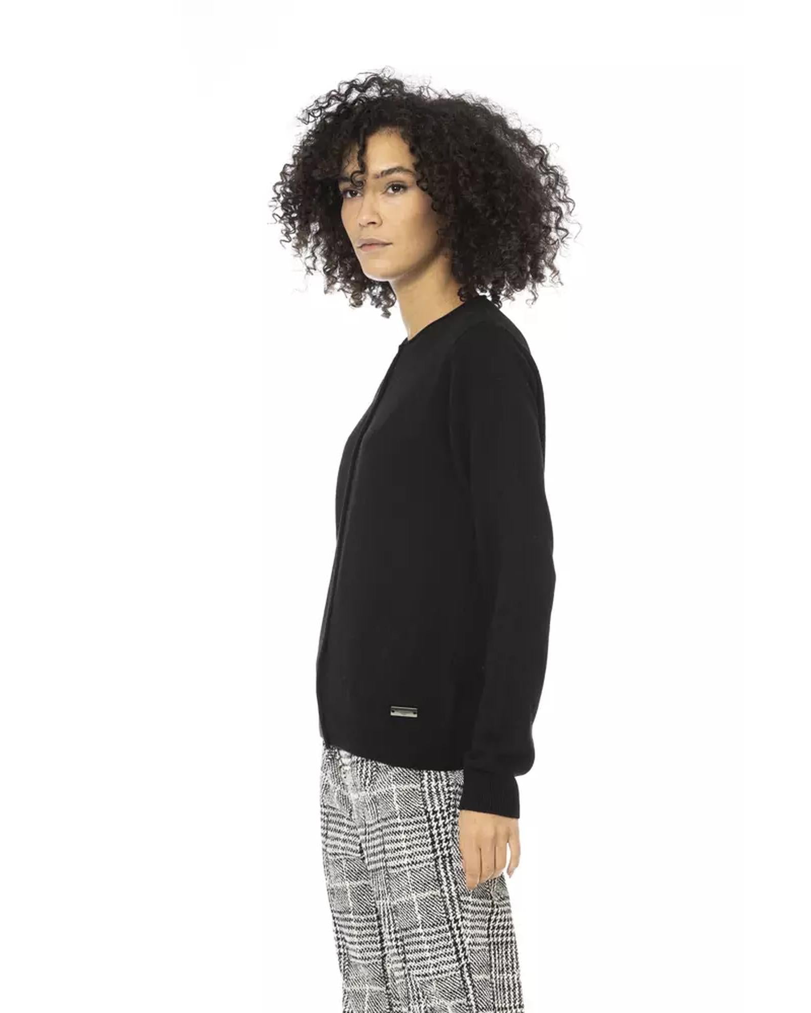 Baldinini Monogram Metal Front Closure Shirt M Women Secondary image