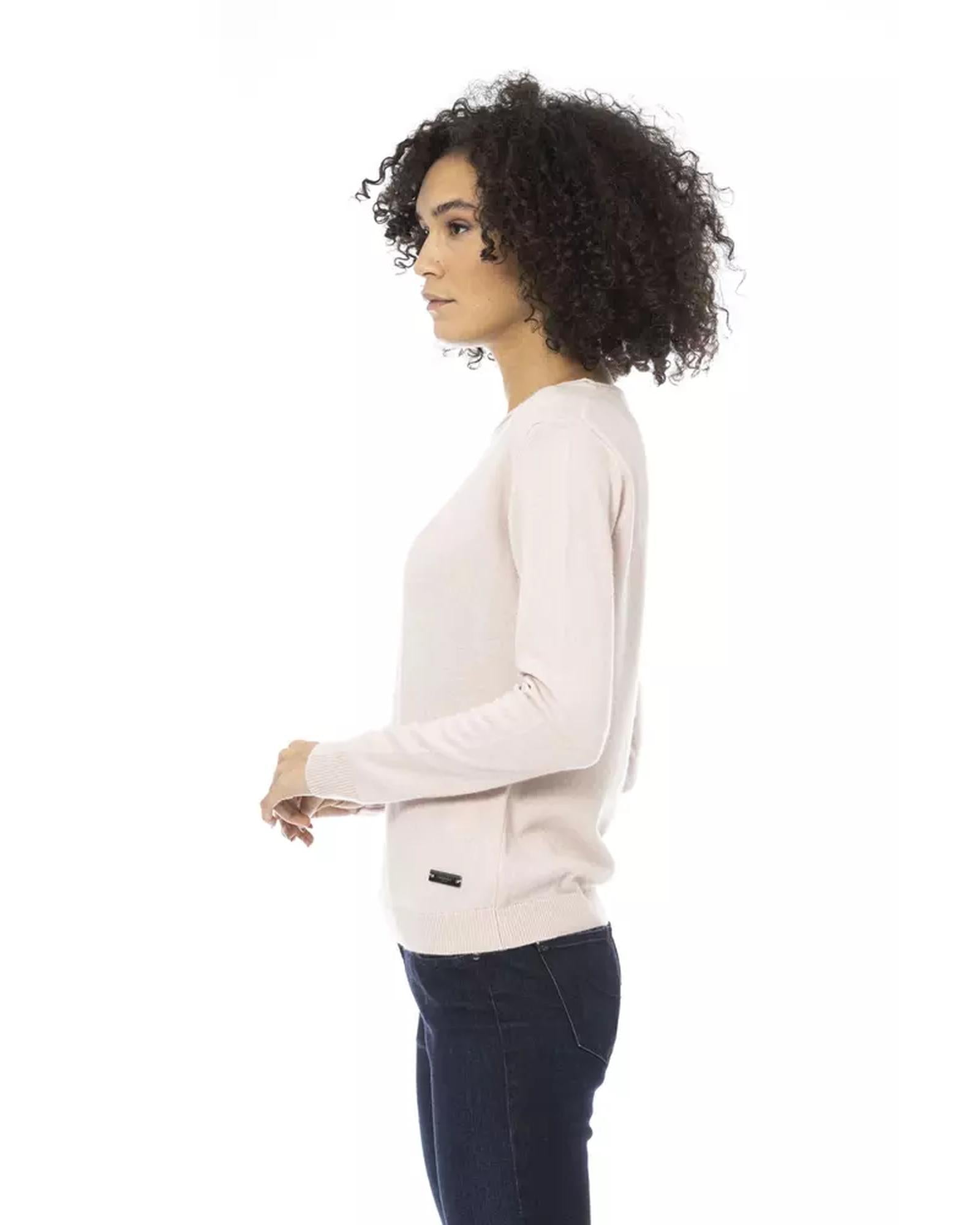 Baldinini Monogram Long Sleeve Sweater L Women Secondary image