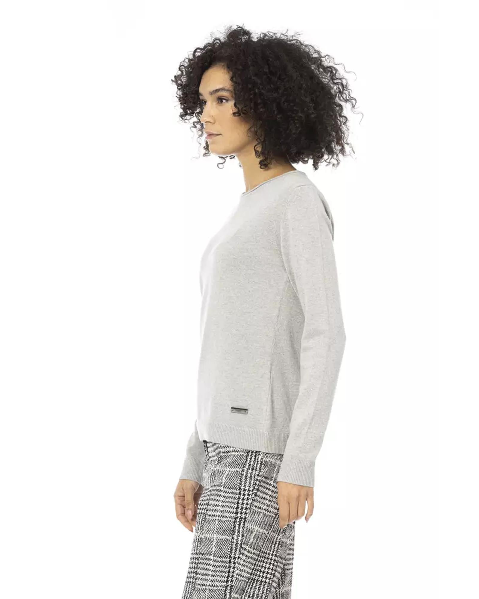 Monogrammed Long Sleeve Crew Neck Sweater M Women Secondary image