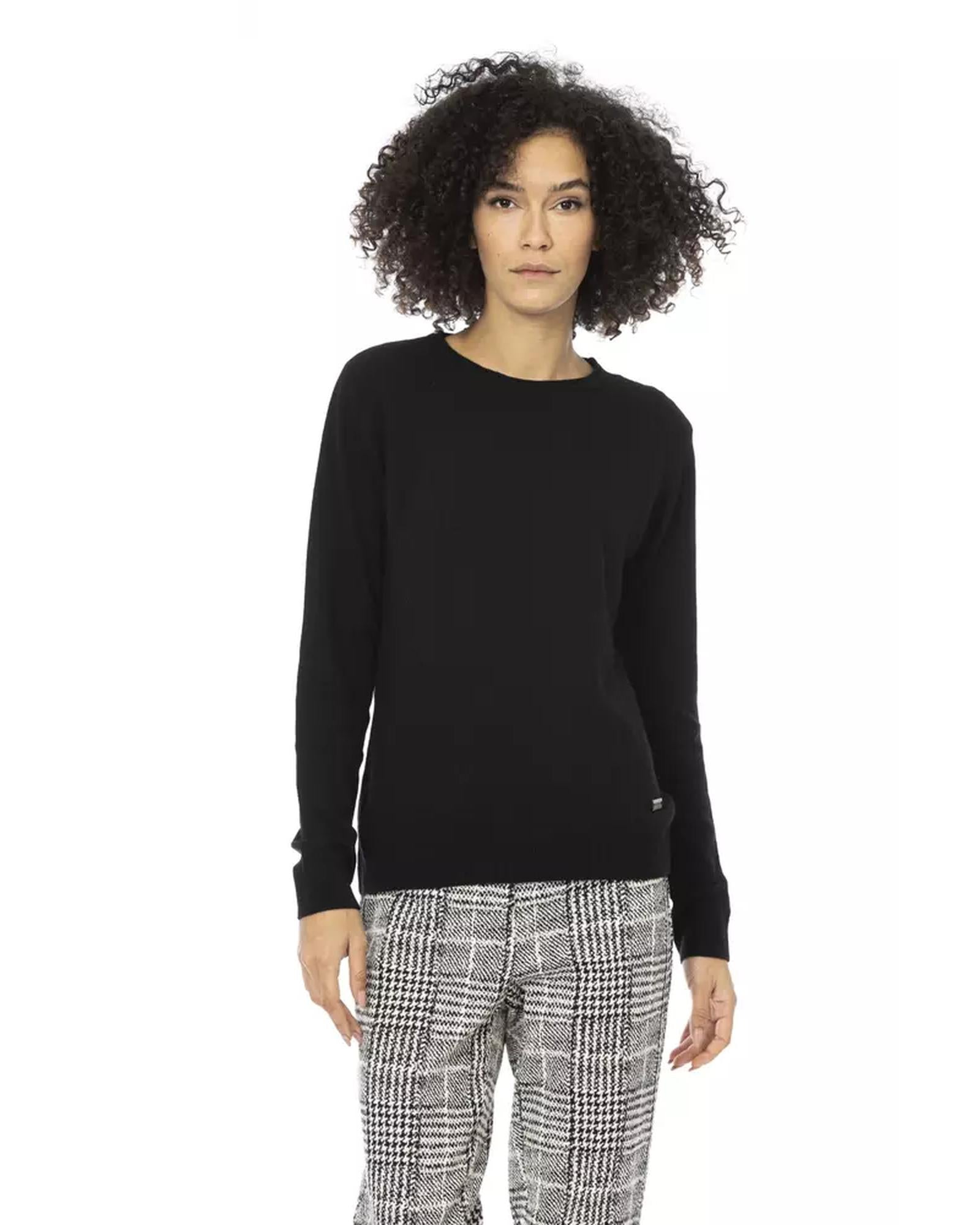 Baldinini Monogram Long Sleeve Sweater L Women Main image