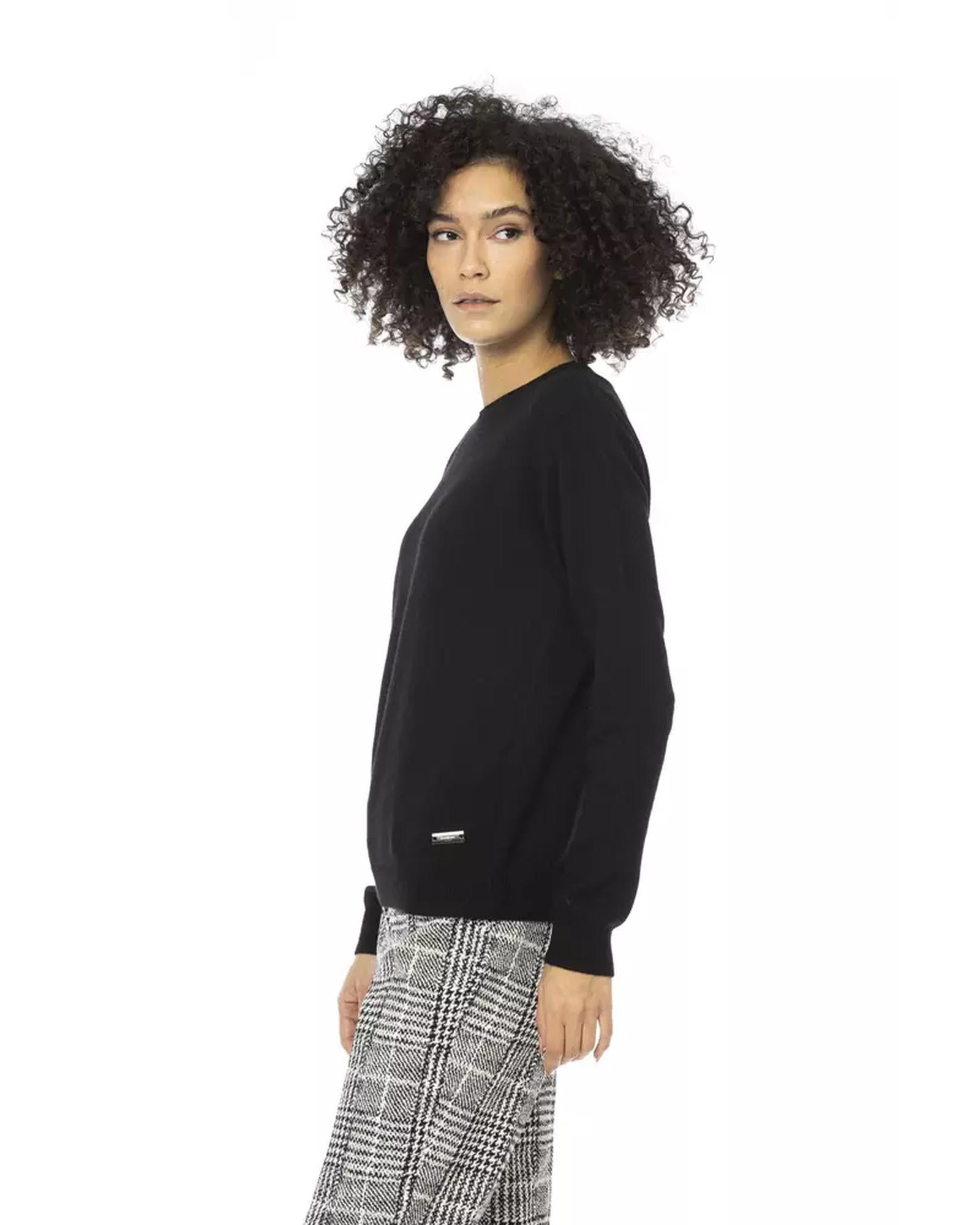 Baldinini Monogram Long Sleeve Sweater L Women Secondary image