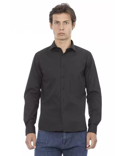 Baldinini Trend Men's Gray Cotton Shirt - L