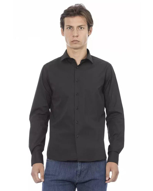 Baldinini Trend Men's Gray Cotton Shirt - L