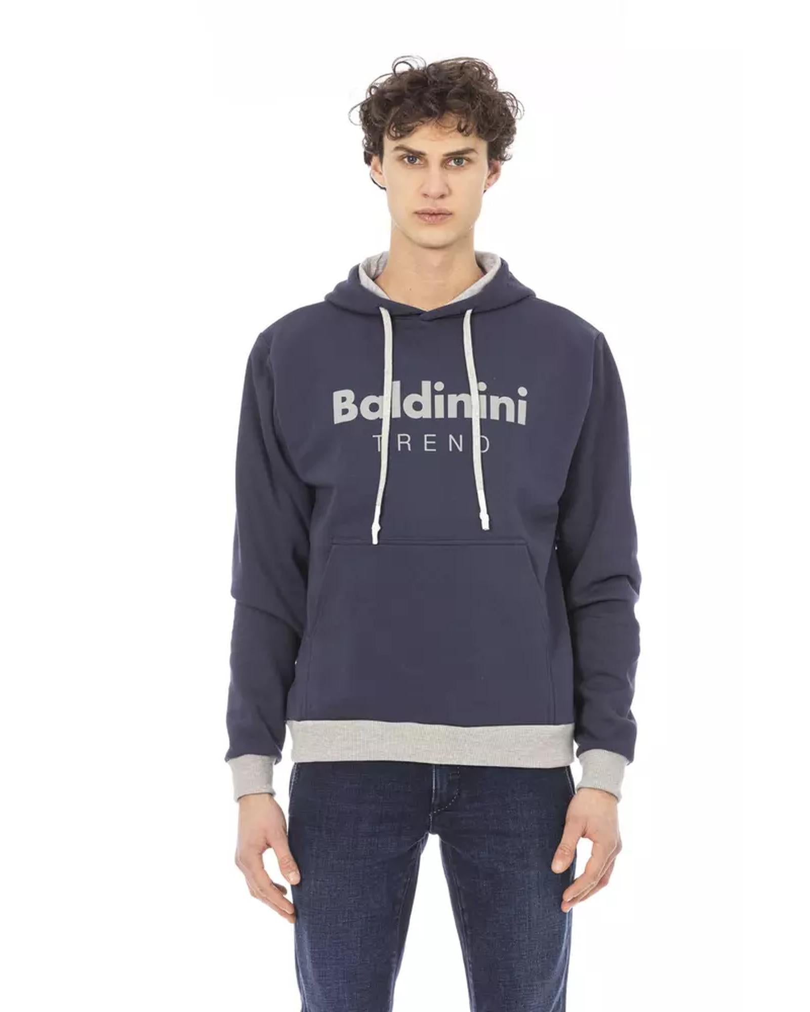 Hoodie with Front Logo and Maxi Front Pocket S Men Main image