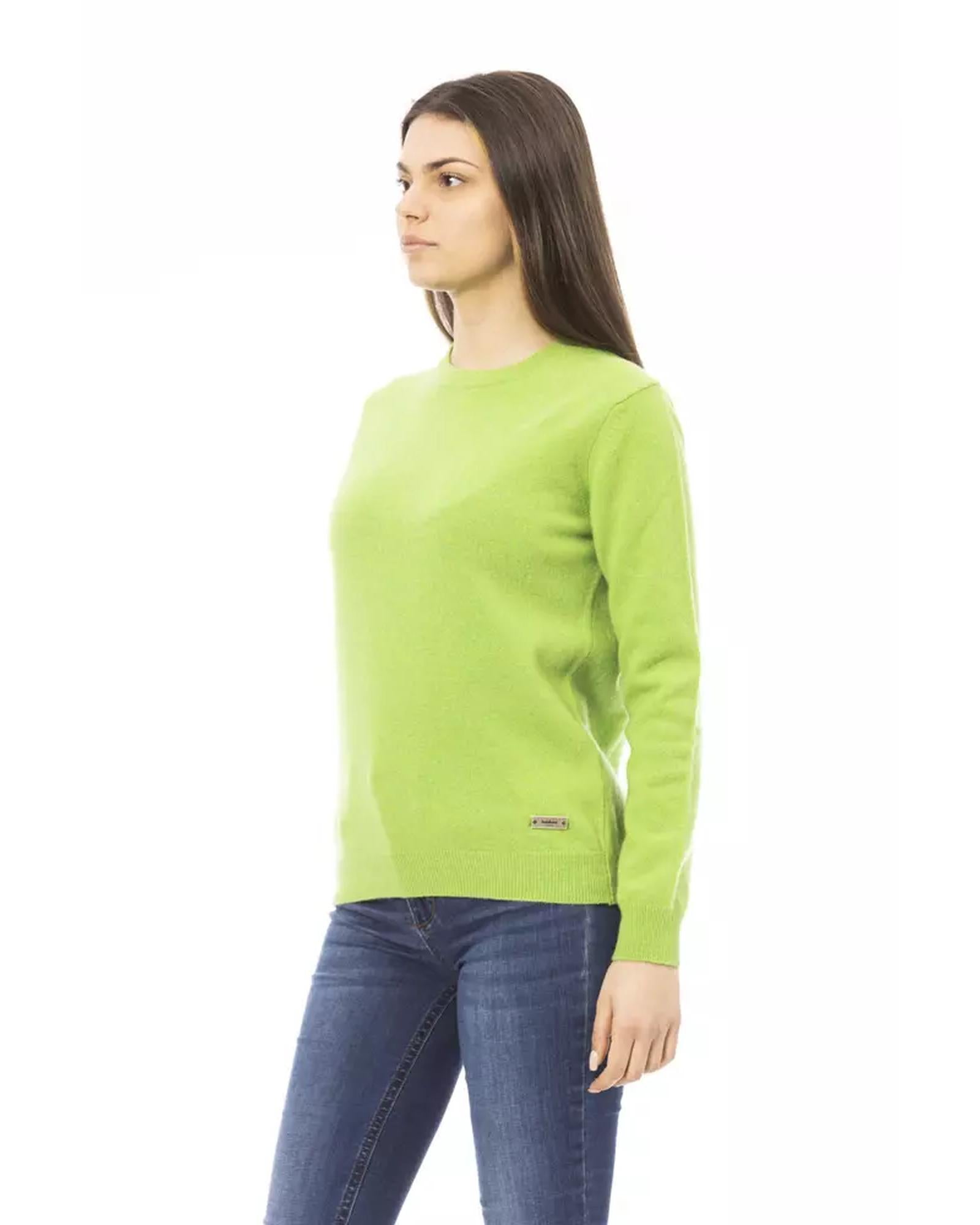 Baldinini Long Sleeve Crewneck Sweater with Monogram Detail S Women Secondary image