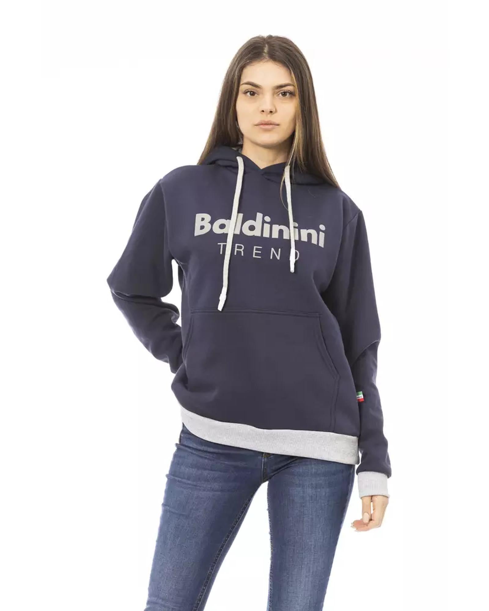 Front Logo Long Sleeve Fleece Hoodie with Maxi Front Pocket 2XL Women Main image