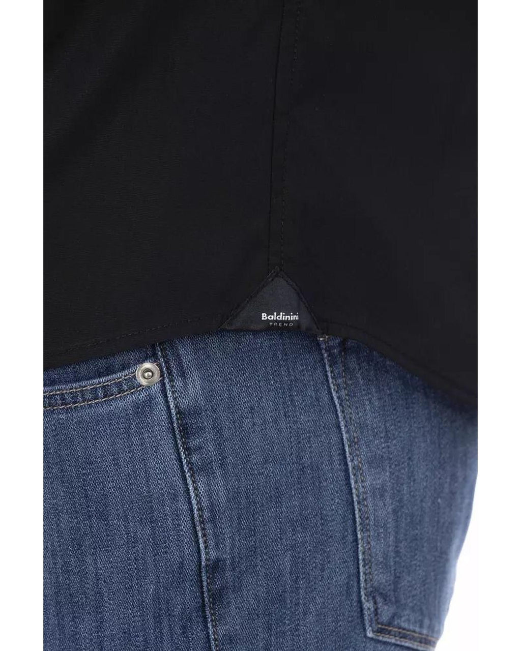 Baldinini Trend Men's Black Cotton Shirt - L