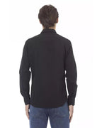 Baldinini Trend Men's Black Cotton Shirt - 2XL