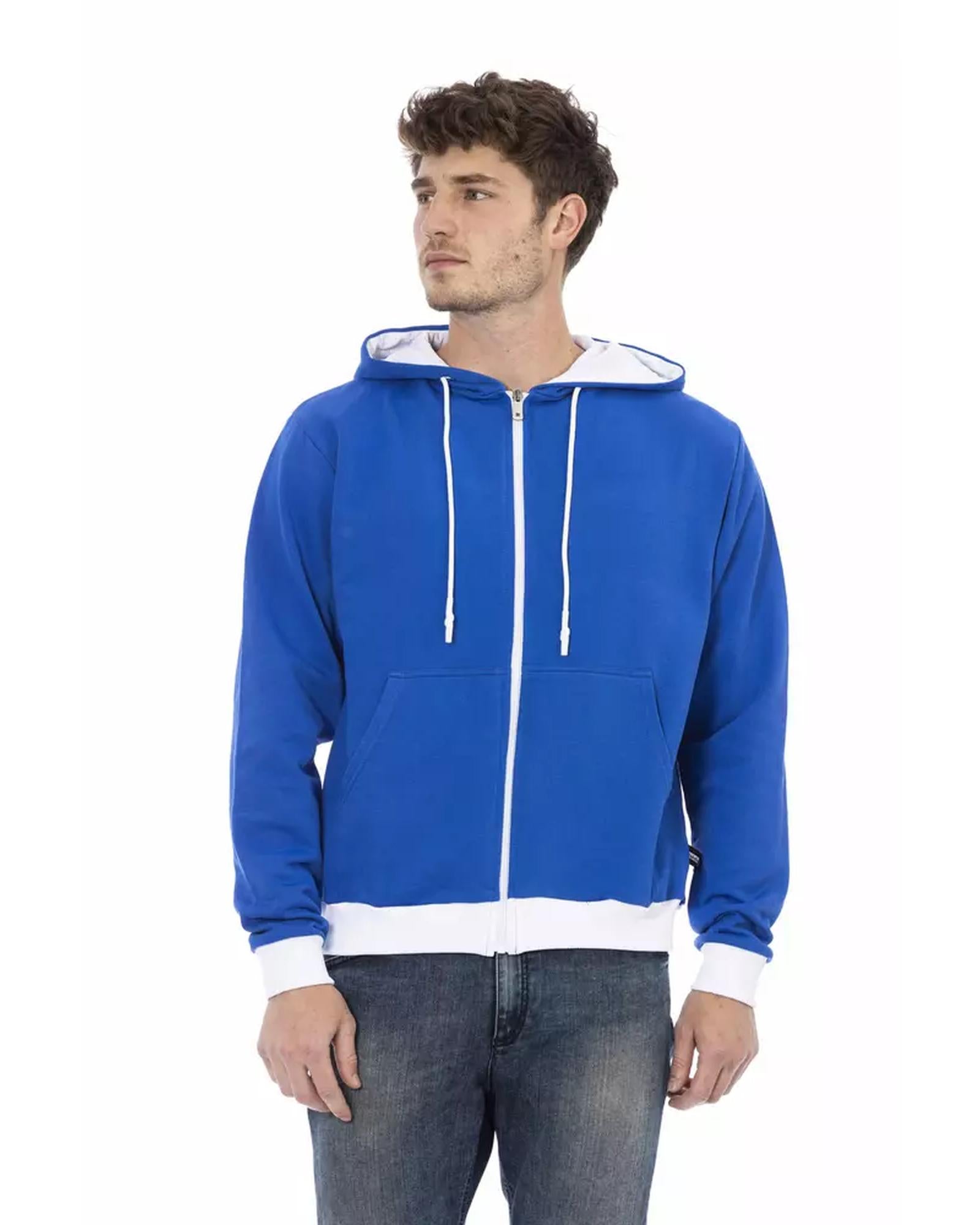 Brushed Hoodie with Zip Closure and Rear Logo 3XL Men Main image