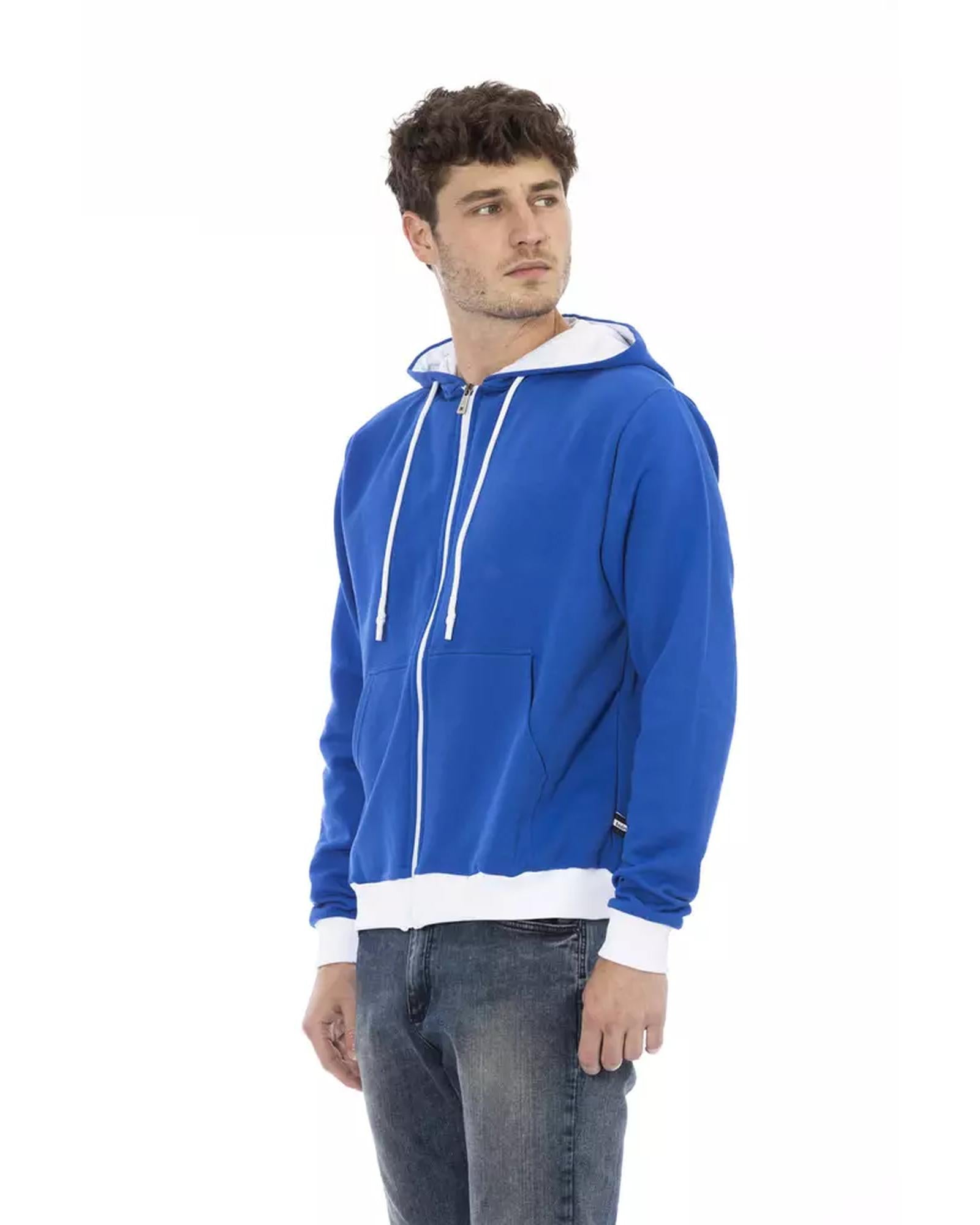 Brushed Hoodie with Zip Closure and Rear Logo 3XL Men Secondary image
