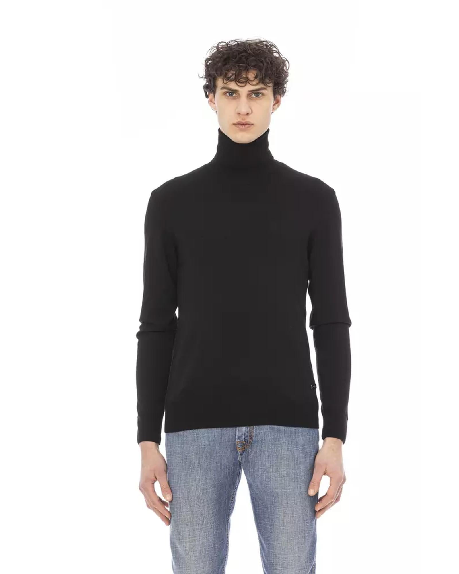 Baldinini Metal Monogram Turtleneck Sweater S Men Main image