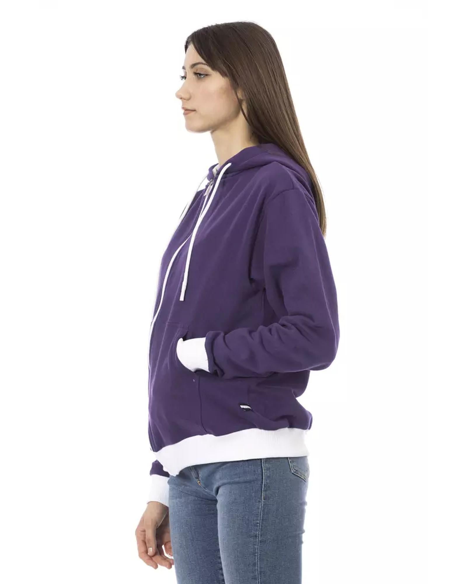 Double Color Adjustable Hooded Sweater M Women Secondary image