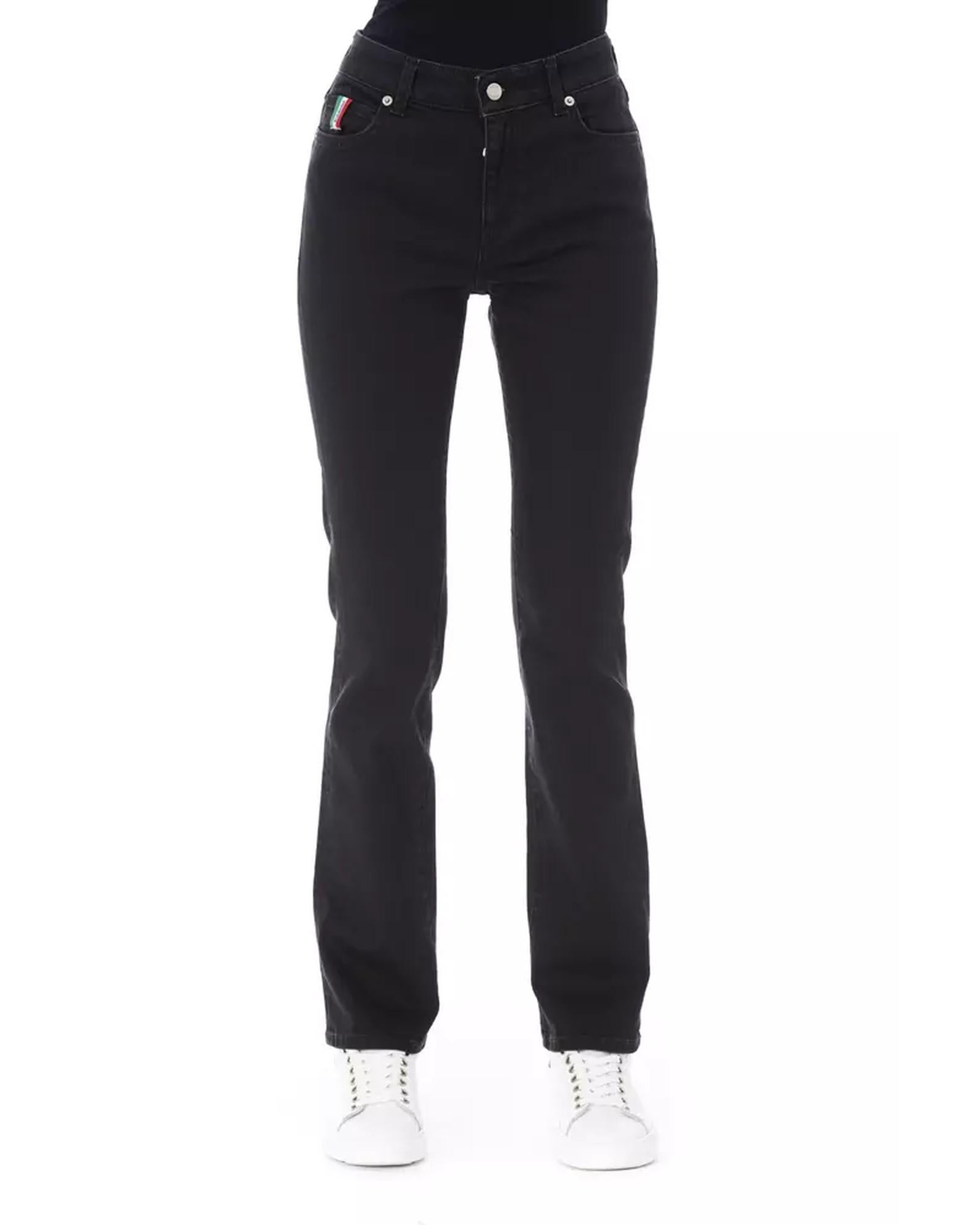 Logoed Button Regular Jeans with Tricolor Insert W30 US Women Main image