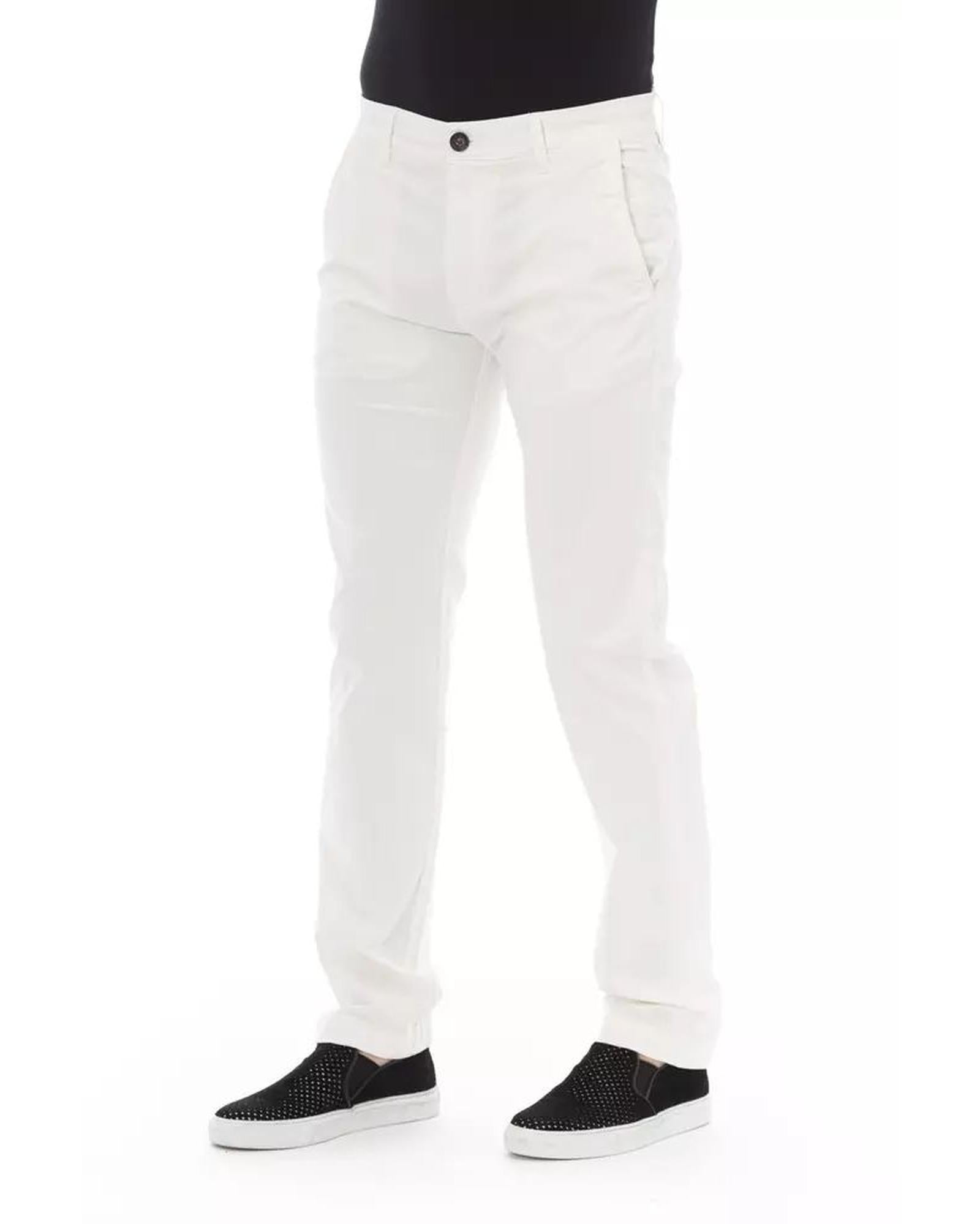 Baldinini Trend Men's White Cotton Jeans & Pant - W32 US Secondary image