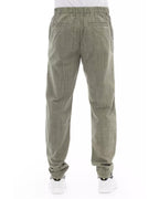 Front Zipper and Button Closure Chino Trousers 44 IT Men