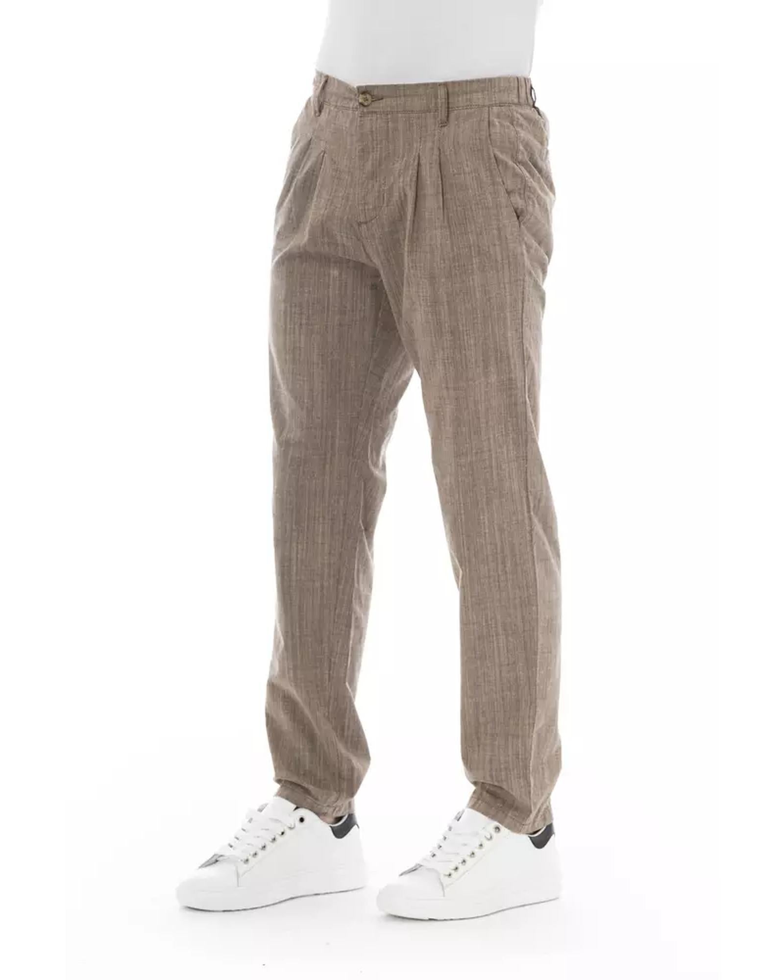 Front Zipper and Button Closure Chino Trousers 44 IT Men Secondary image