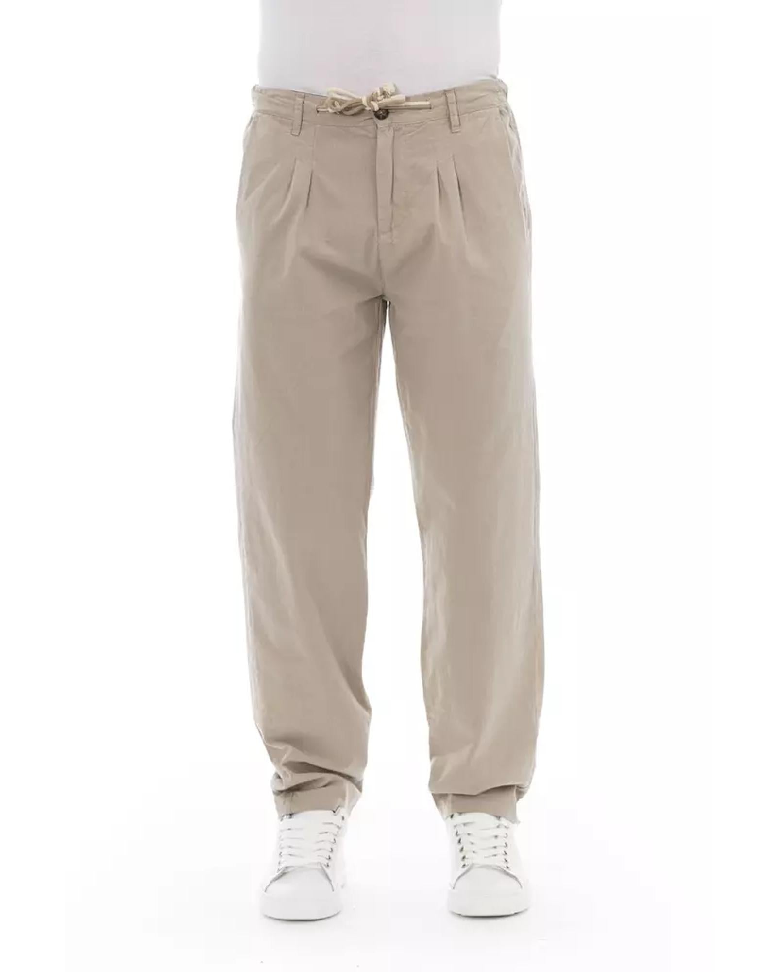 Front Zipper and Button Closure Chino Trousers 46 IT Men Main image