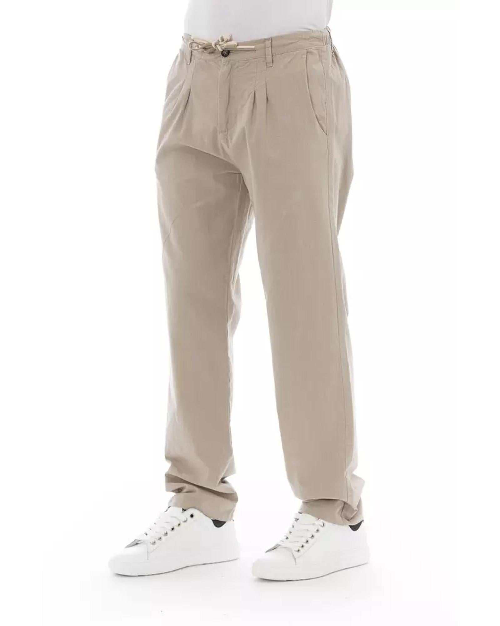 Front Zipper and Button Closure Chino Trousers 46 IT Men Secondary image