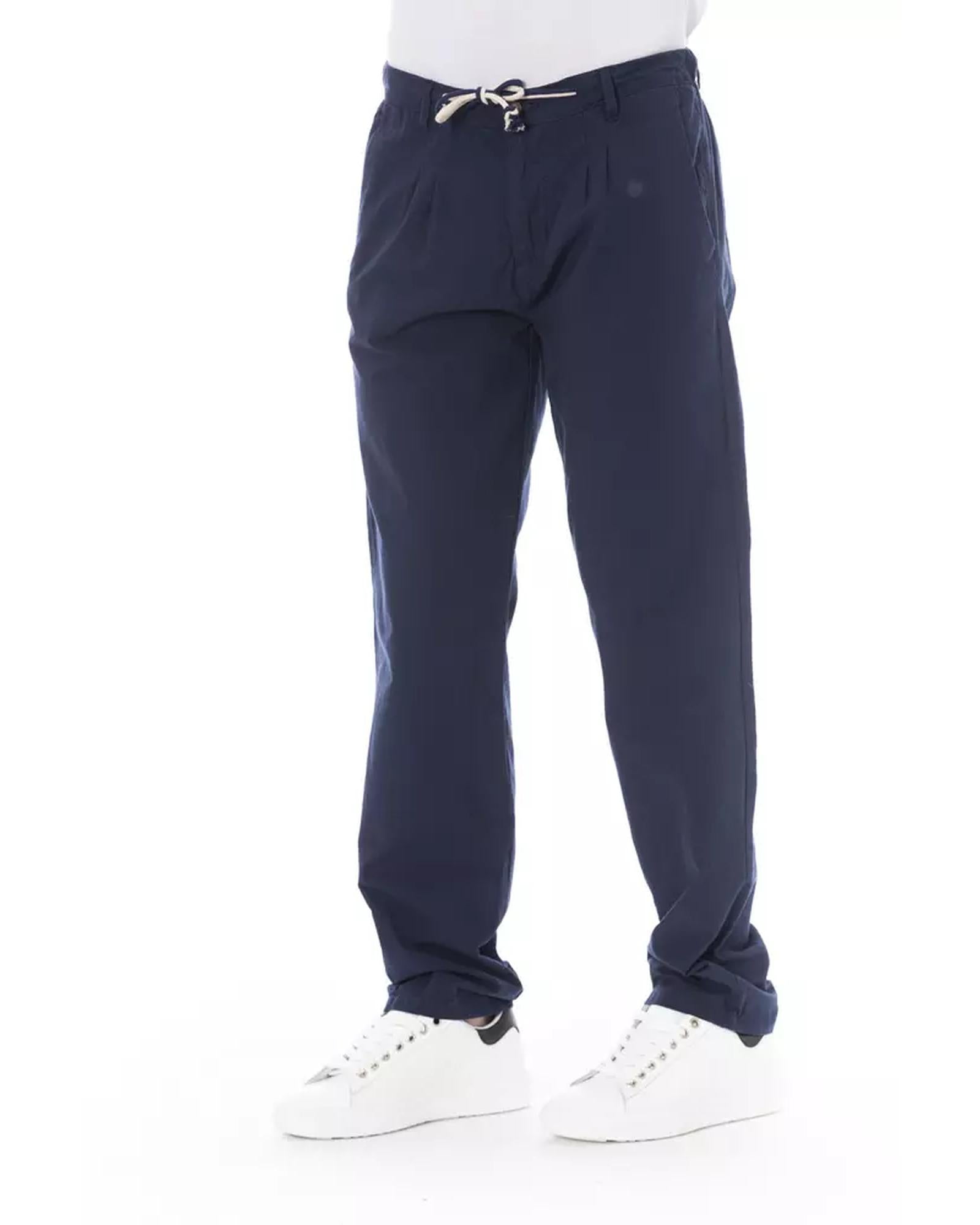 Drawstring Closure Chino Trousers with Side and Back Pockets 46 IT Men Secondary image