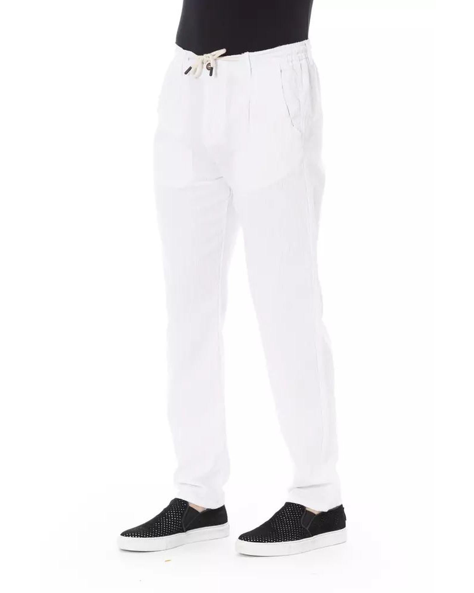 Baldinini Trend Men's White Cotton Jeans & Pant - W36 US Secondary image