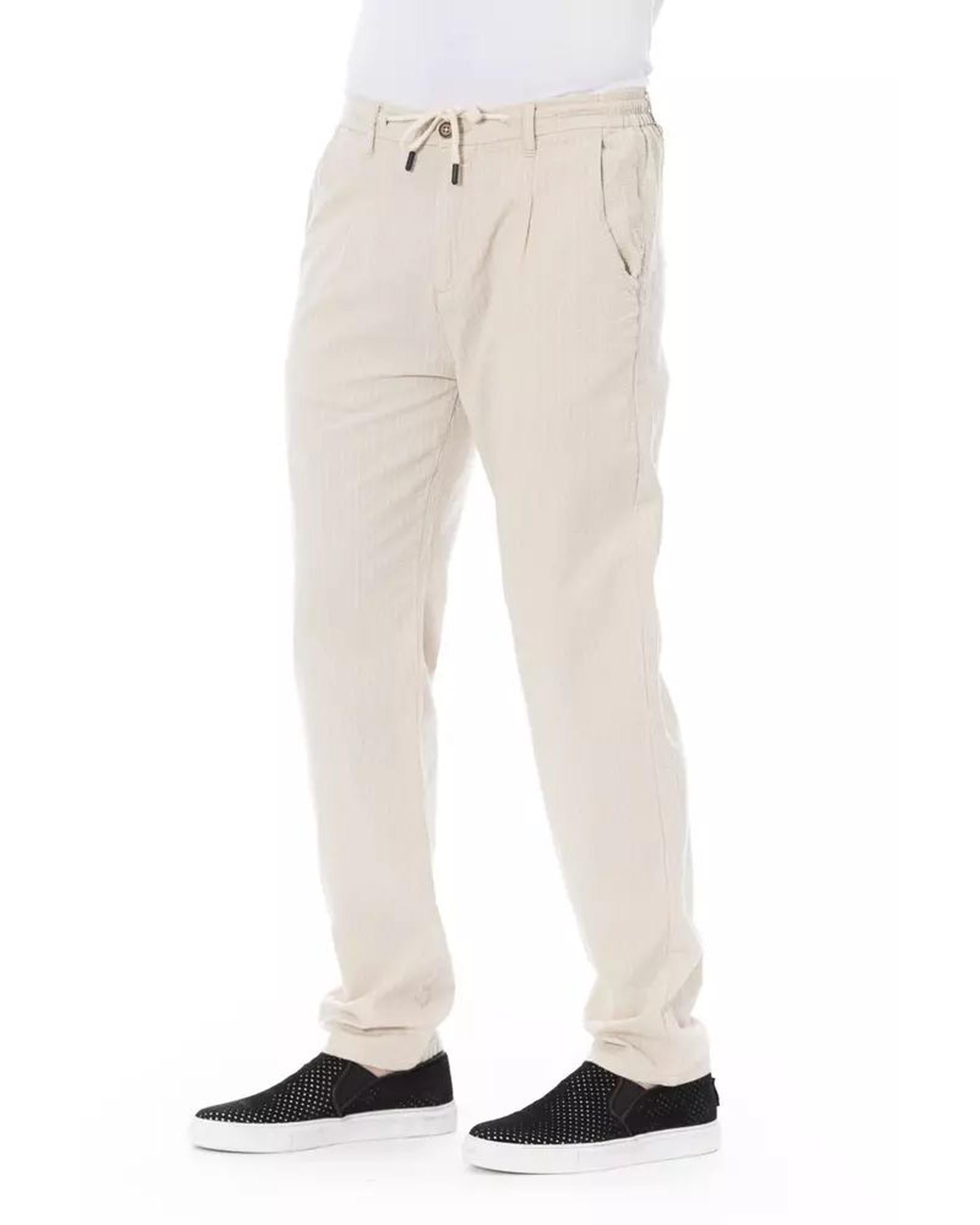 Baldinini Trend Men's Beige Cotton Jeans & Pant - W32 US Secondary image