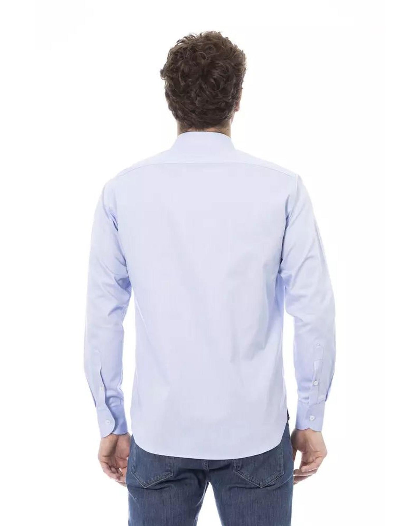 Baldinini Trend Men's Light Blue Cotton Shirt - M