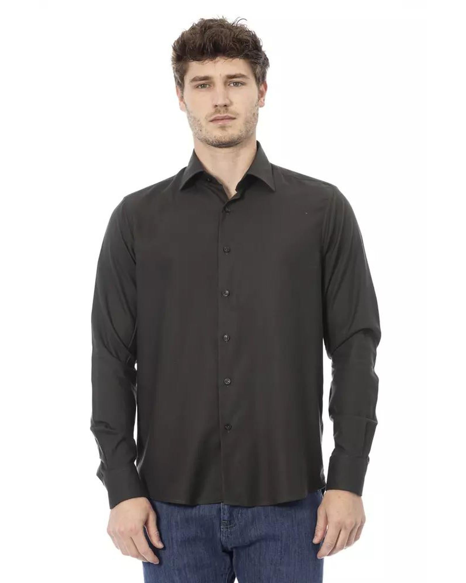 Baldinini Trend Men's Green Cotton Shirt - L Main image