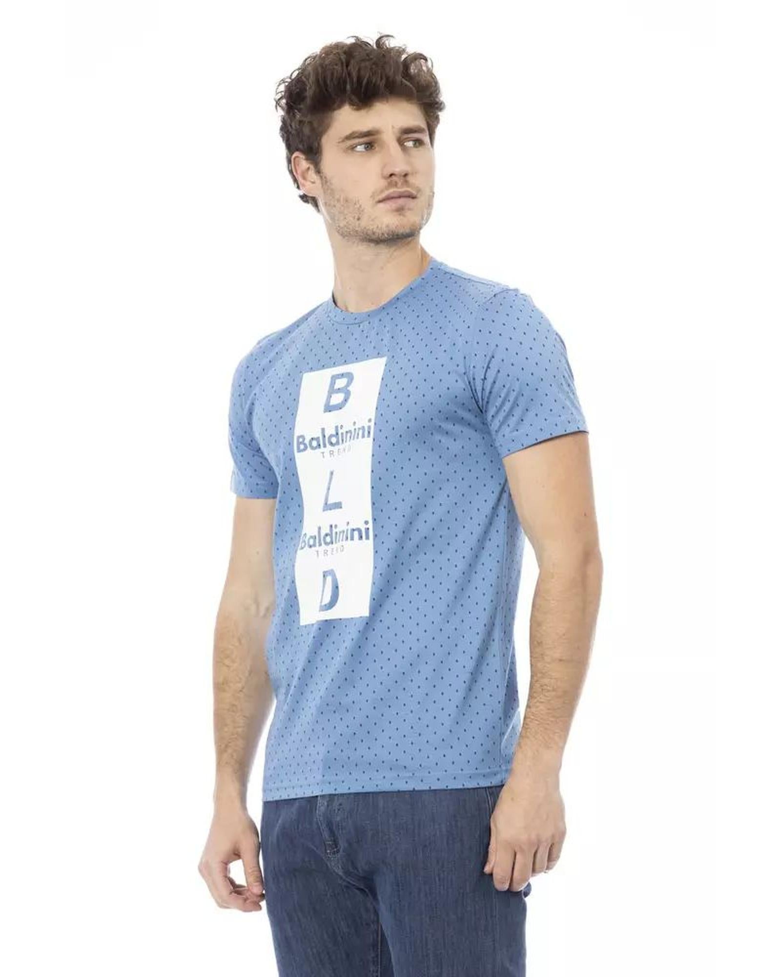 Baldinini Trend Men's Light Blue Cotton T-Shirt - M Secondary image