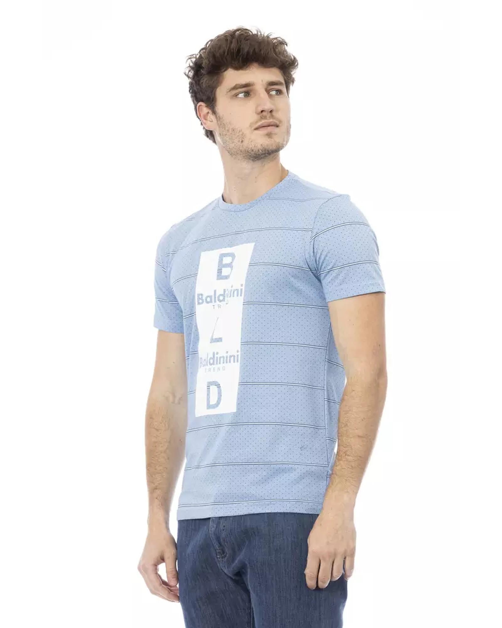 Short Sleeve T-shirt with Round Neck and Front Print L Men Secondary image