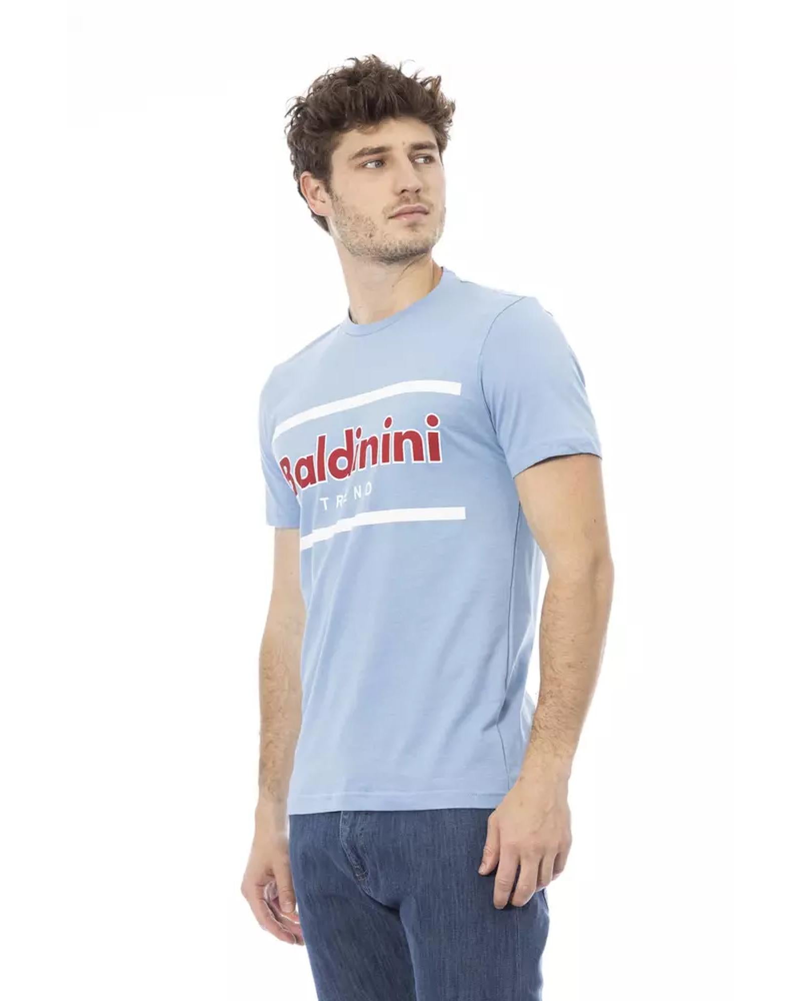 Short Sleeve Round Neck T-shirt with Front Print XS Men Secondary image