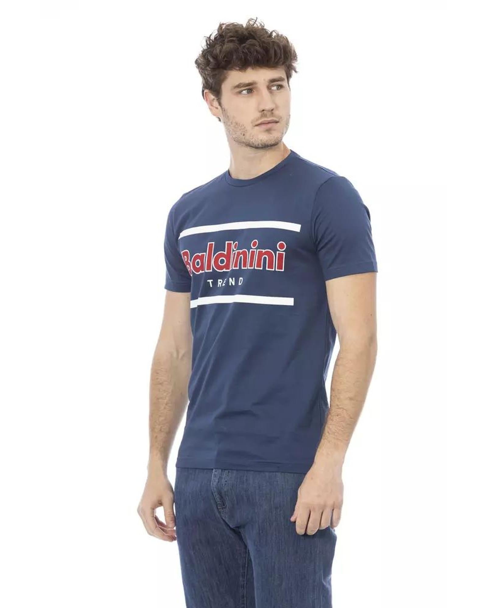 Baldinini Trend Men's Blue Cotton T-Shirt - XL Secondary image