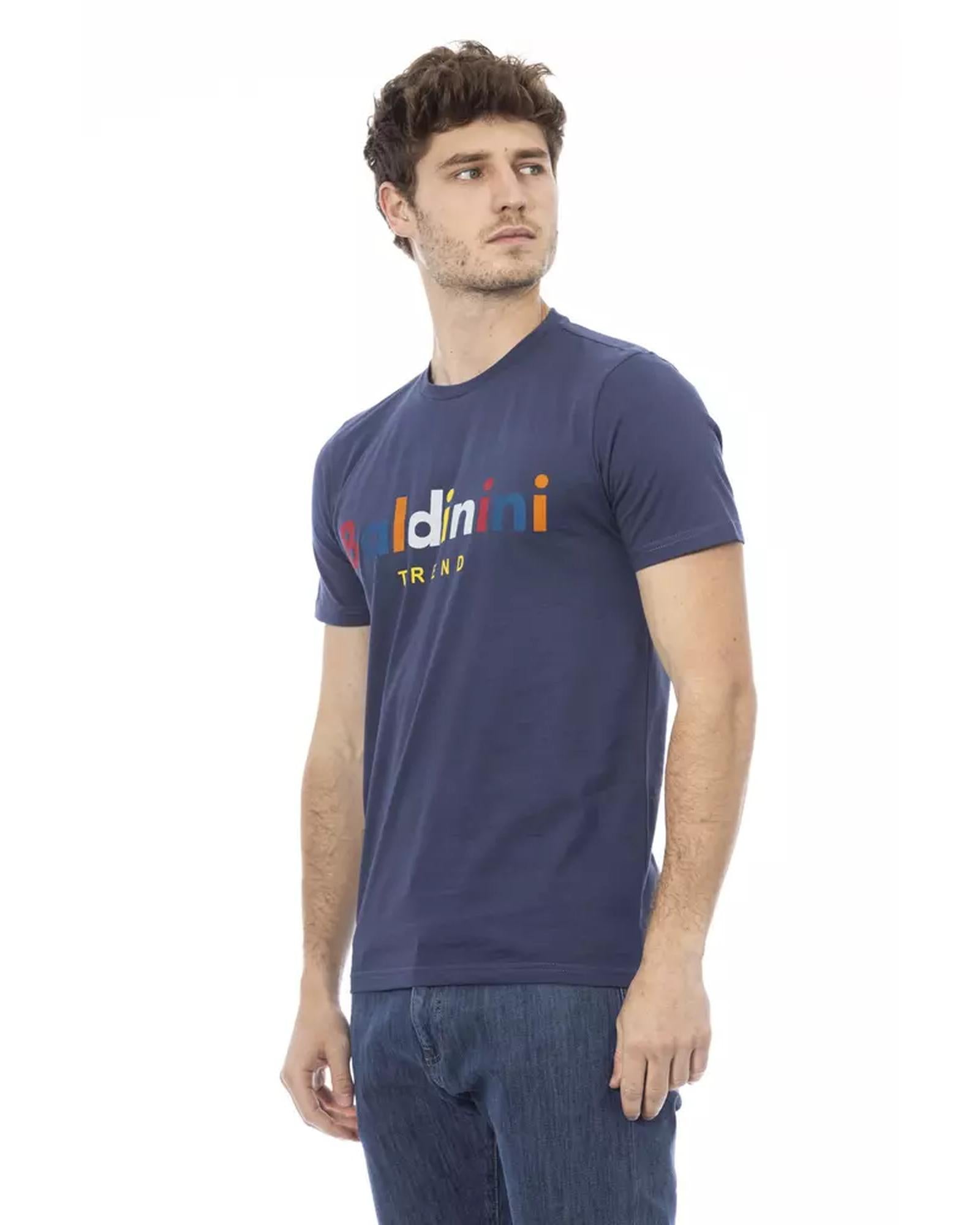 Short Sleeve T-shirt with Round Neck and Front Print XS Men Secondary image