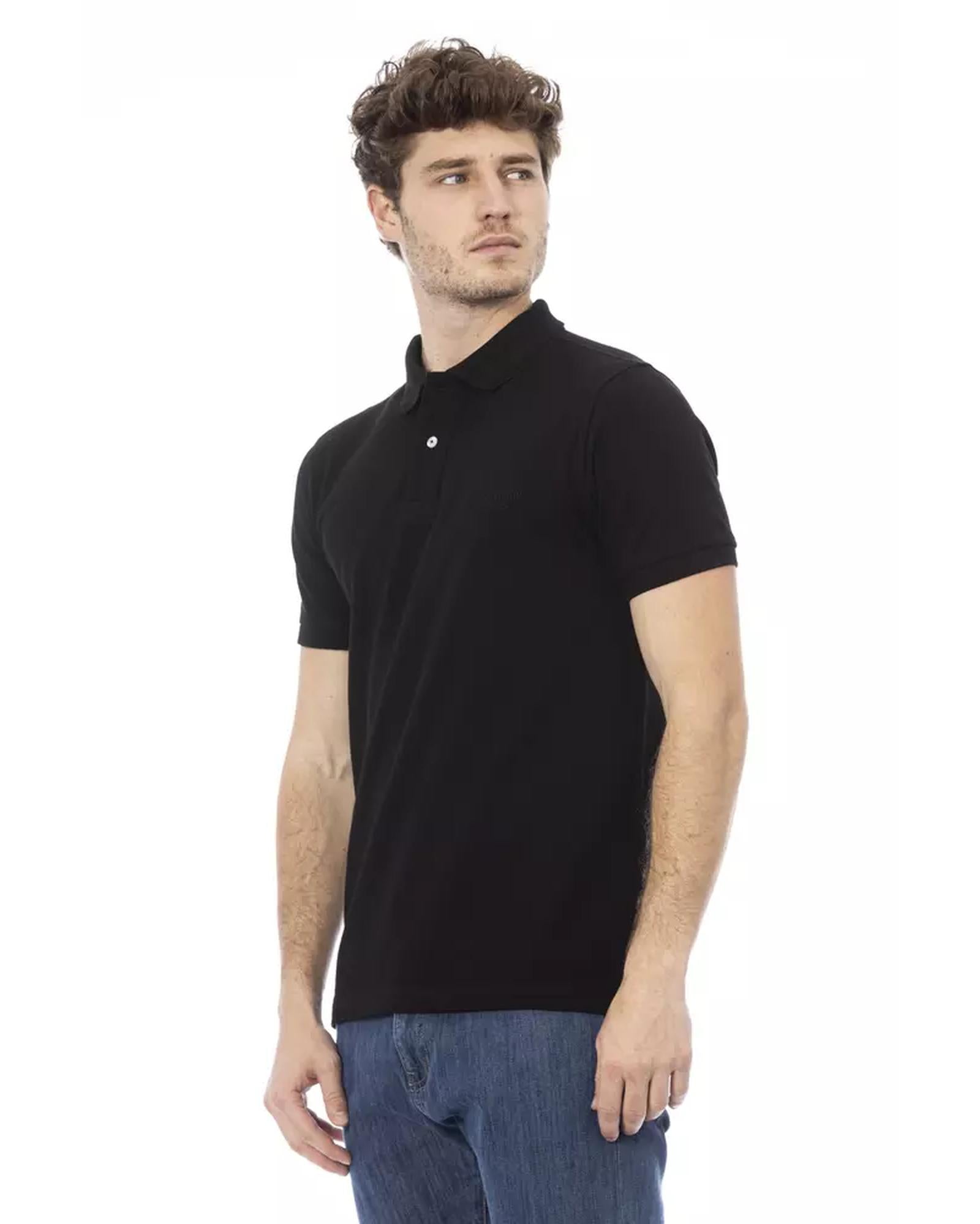 Embroidered Polo Shirt with Short Sleeves L Men Secondary image