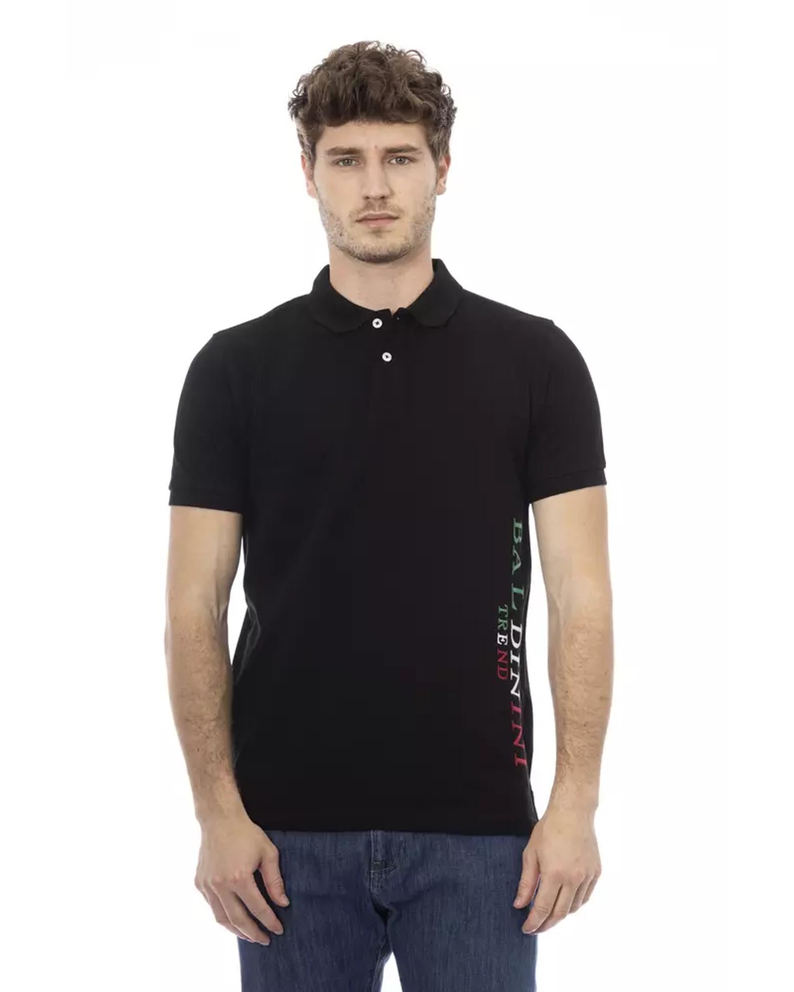 Embroidered Polo Shirt with Short Sleeves 4XL Men Main image