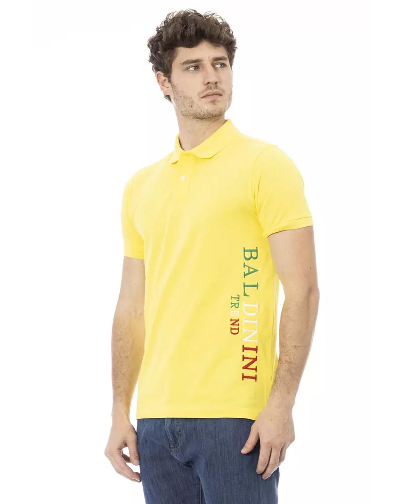 Embroidered Polo Shirt with Short Sleeves L Men Secondary image