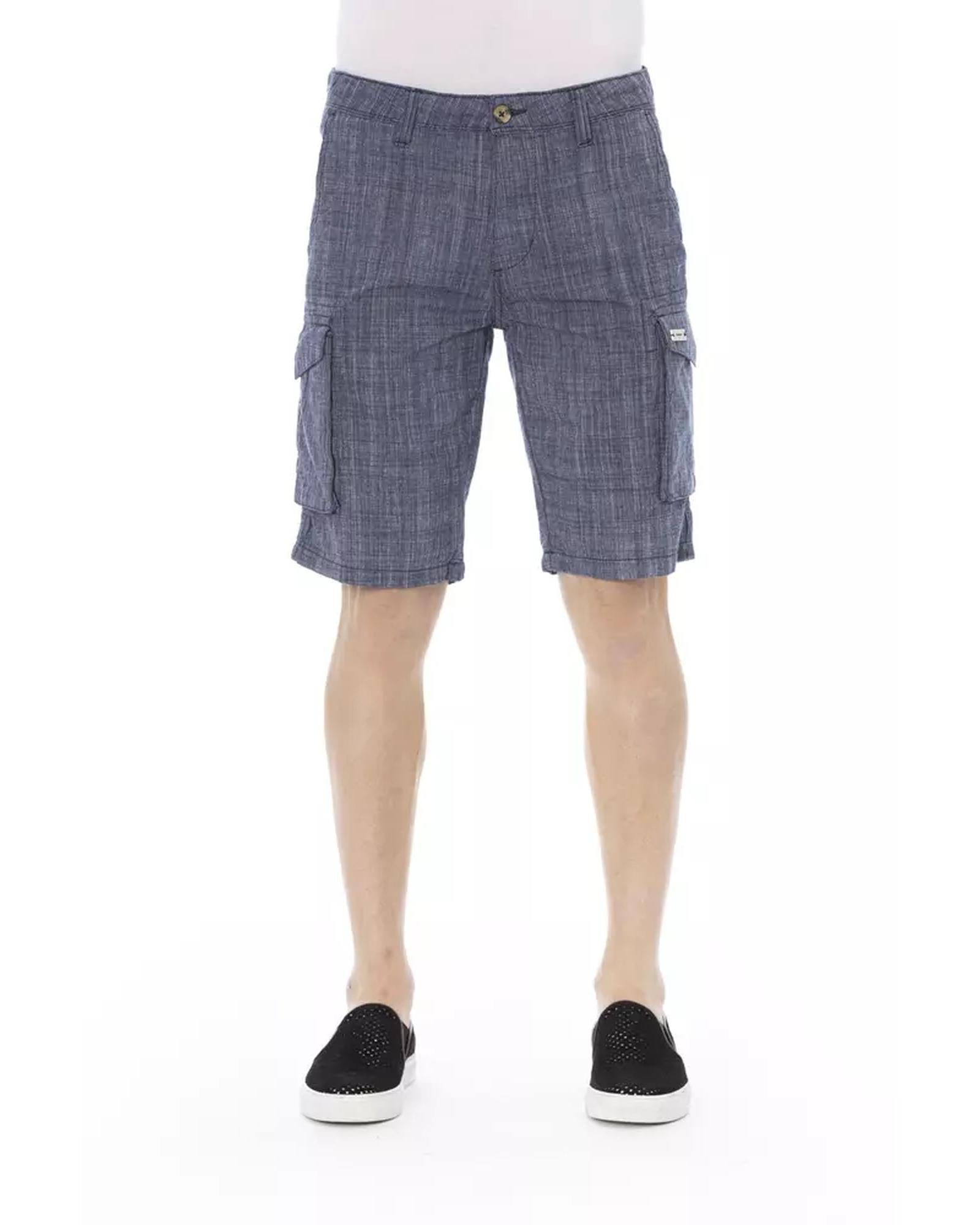 Cargo Shorts with Front Zipper and Button Closure W30 US Men Main image
