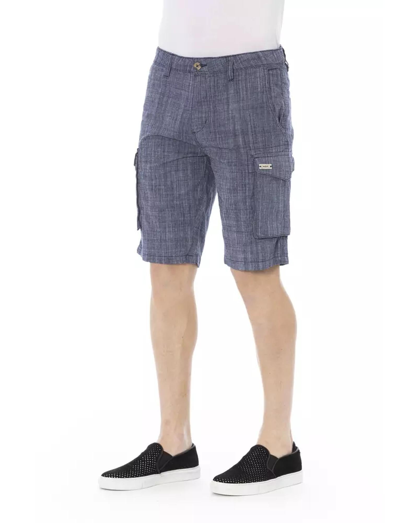 Cargo Shorts with Front Zipper and Button Closure W34 US Men Secondary image
