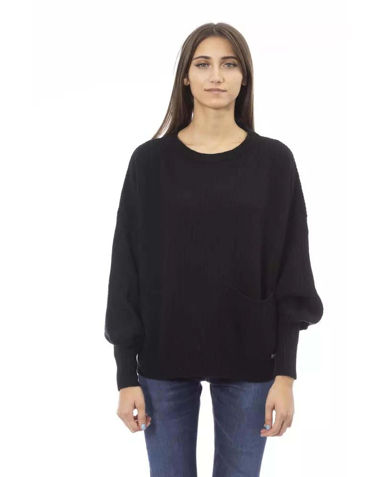 Baldinini Trend Women's Black Wool Sweater - S Main image