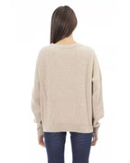 Baldinini Trend Women's Beige Wool Sweater - M