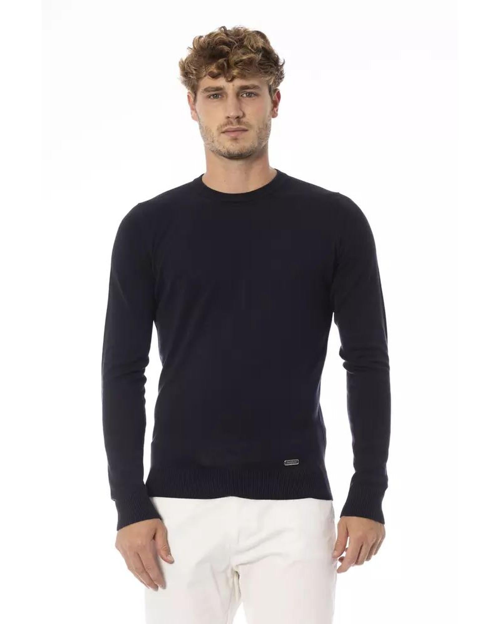 Baldinini Trend Men's Blue Modal Sweater - 48 IT Main image