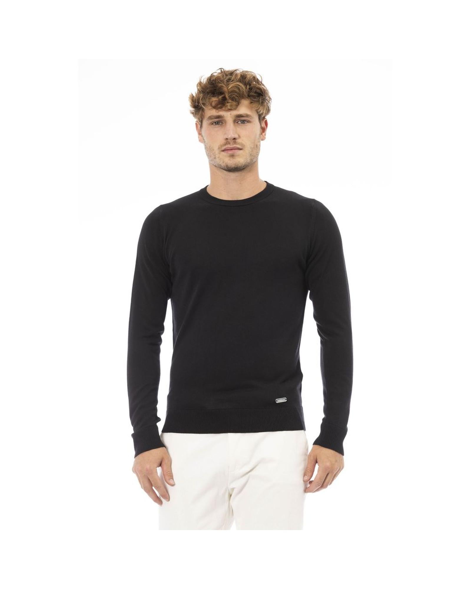 Baldinini Trend Men's Black Modal Sweater - 50 IT Main image