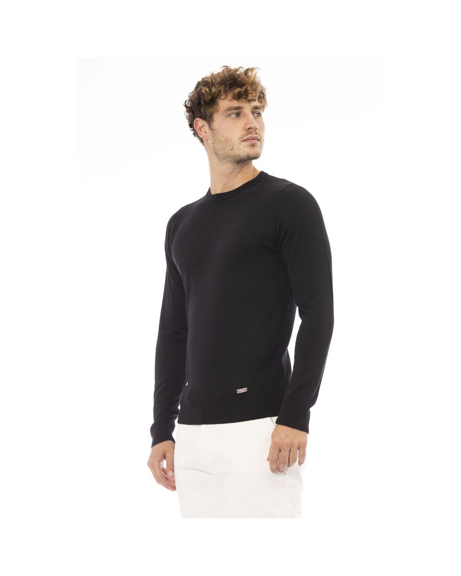 Baldinini Trend Men's Black Modal Sweater - 52 IT Secondary image