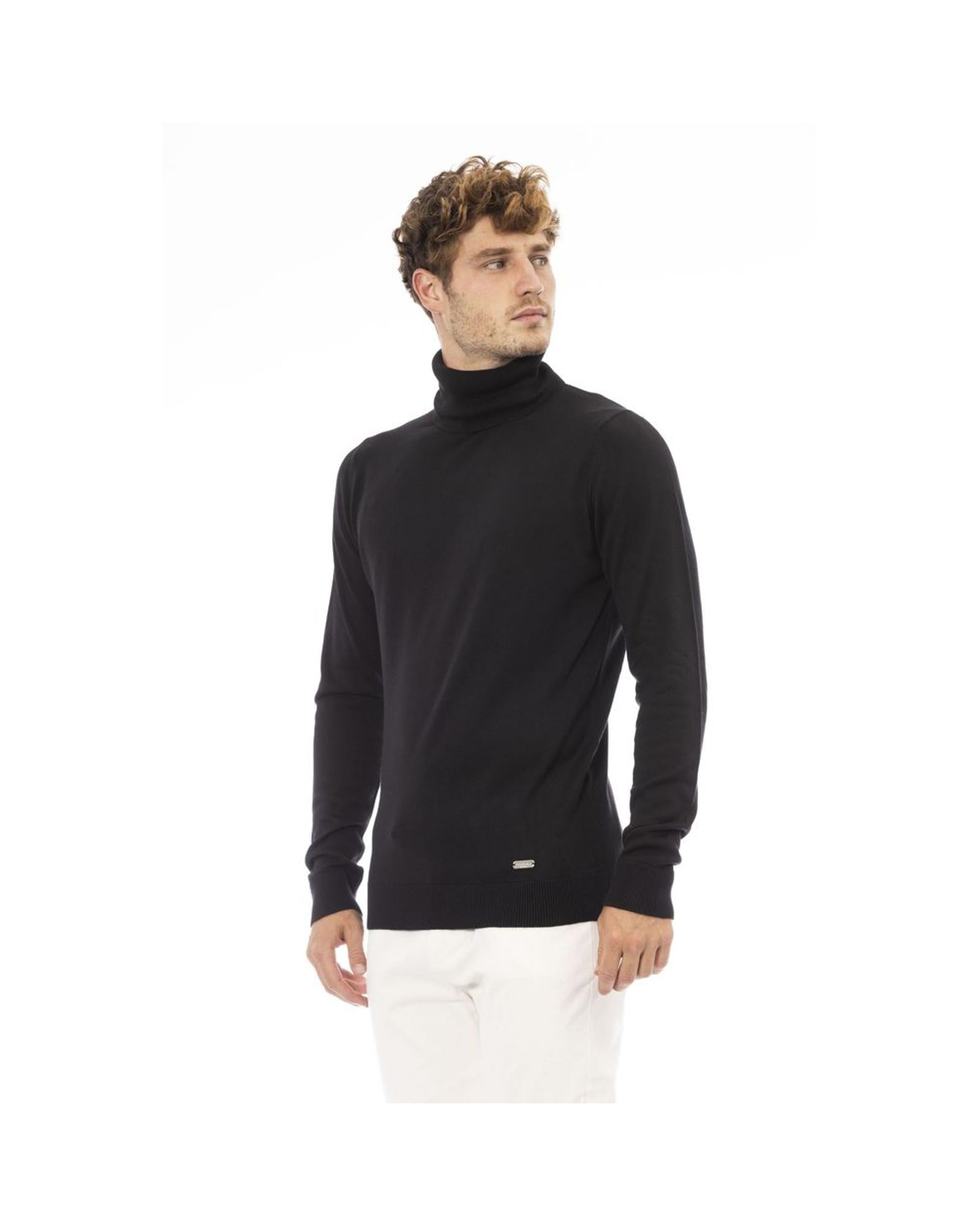 Baldinini Trend Men's Black Modal Sweater - 56 IT Secondary image