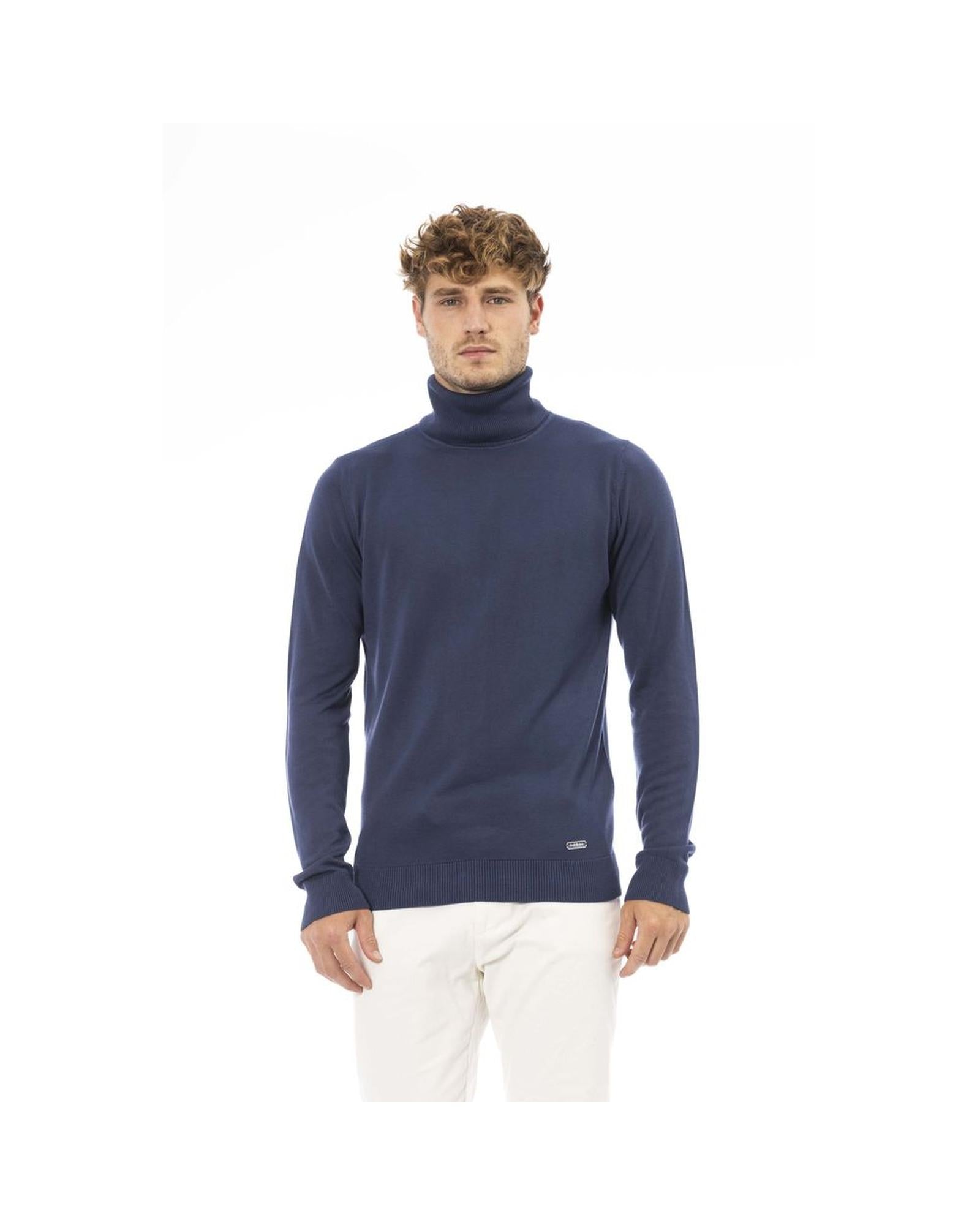 Baldinini Trend Men's Blue Modal Sweater - 52 IT Main image